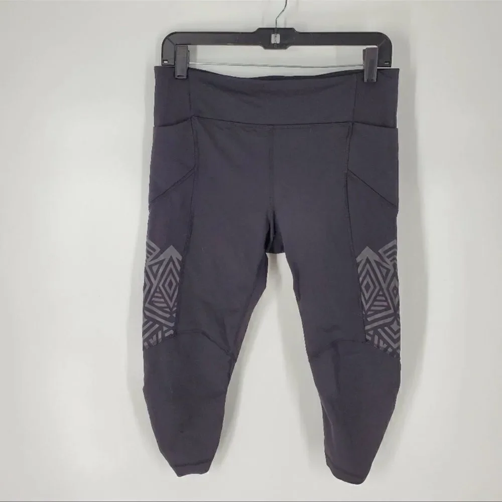 Lululemon Inkwell Reflective Stash It Crop Leggings 4